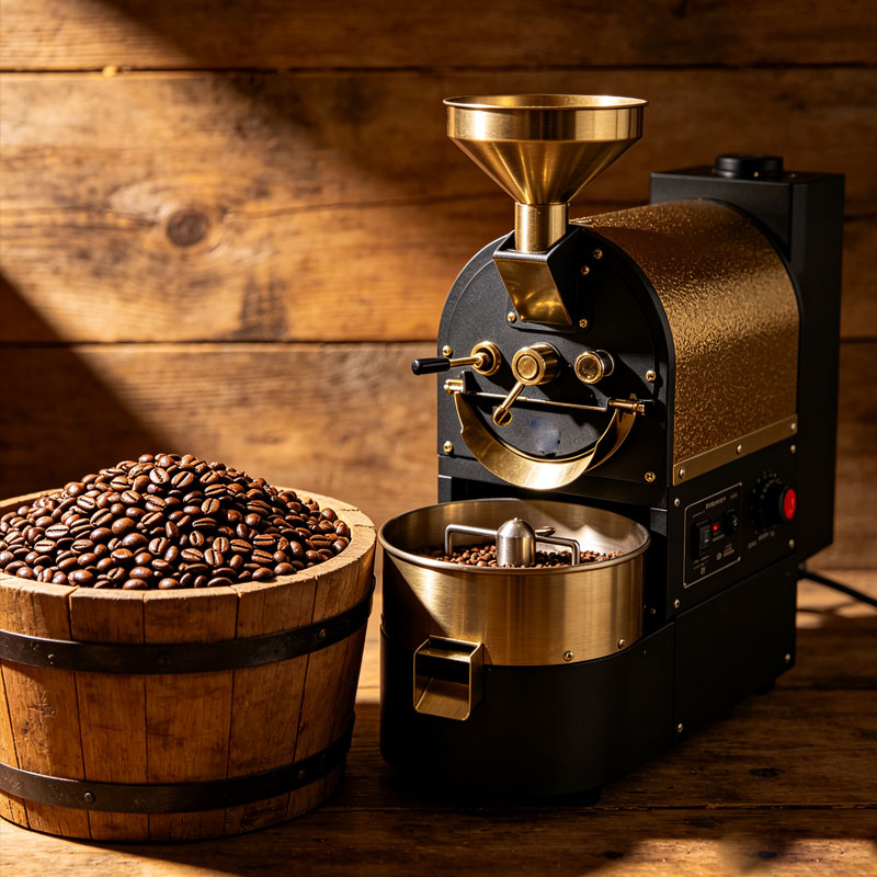 Coffee Equipment For Coffee Shop - Drum Coffee Roaster Commercial Coffee Bean