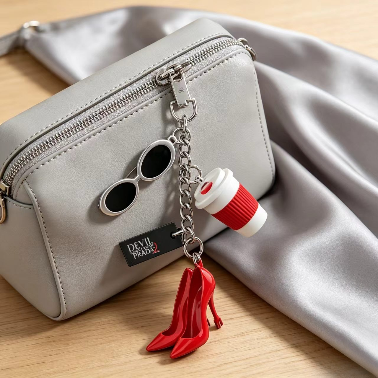 Coffee Equipment Organizer - Fashion Mini Red High Heel Keychain