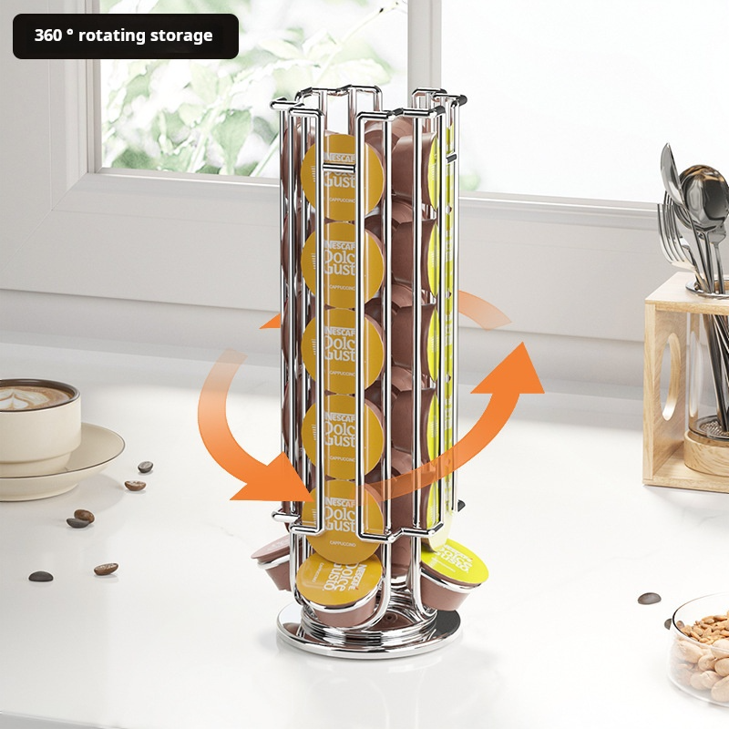 Rotatable Coffee Capsule Displ - Coffee Equipment Rack reseña y precio