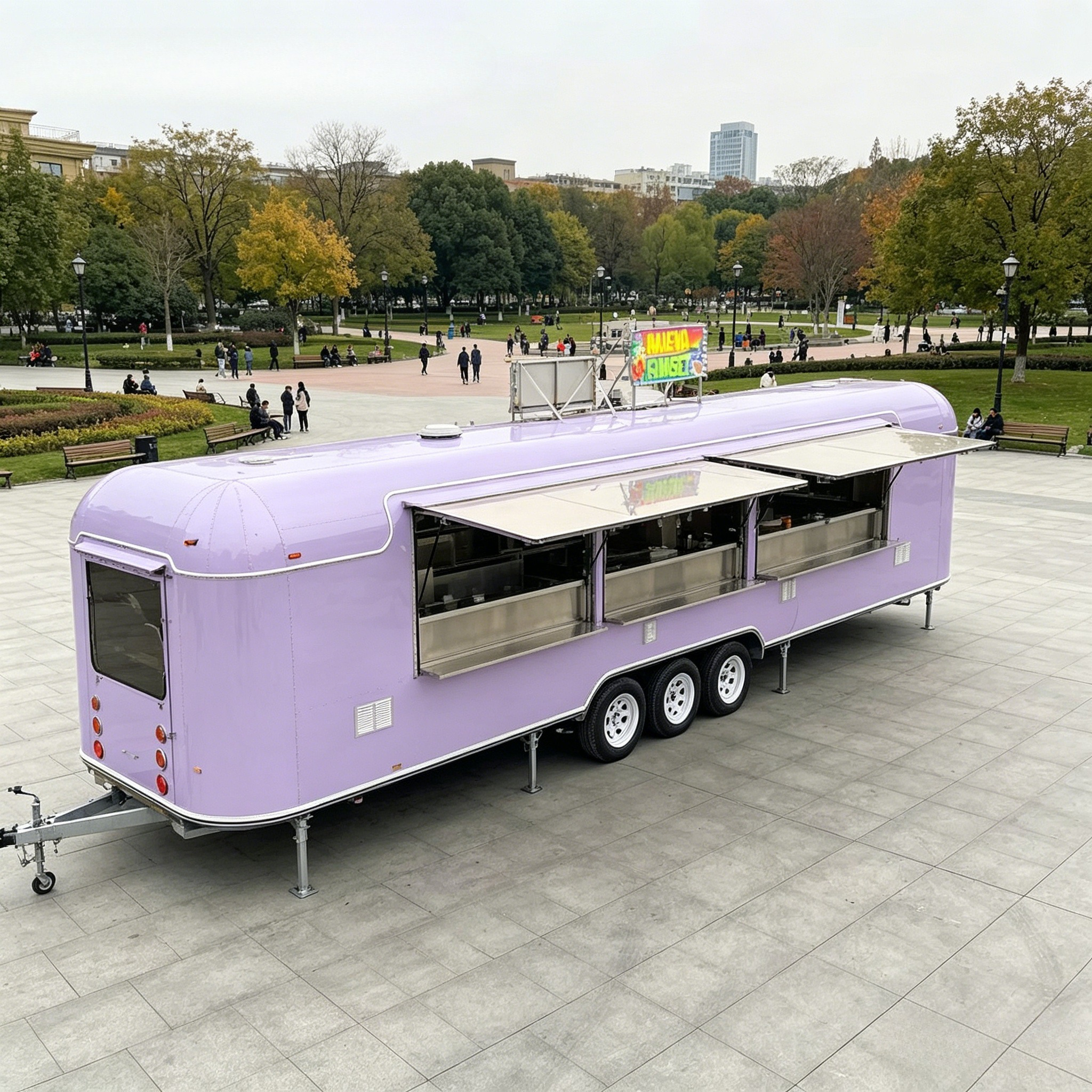 YG Custom Mobile Bar Catering  - Mobile Coffee Van Equipment reseña y precio
