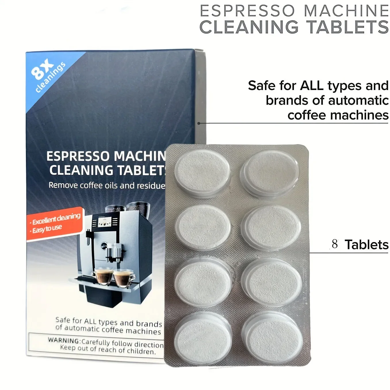 Espresso Machine Cleaning Tabl - Coffee Equipment Cleaner reseña y precio