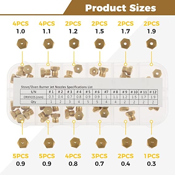 36Pc LP Propane Natural Gas Bu - Steam Wand Tip reseña y precio