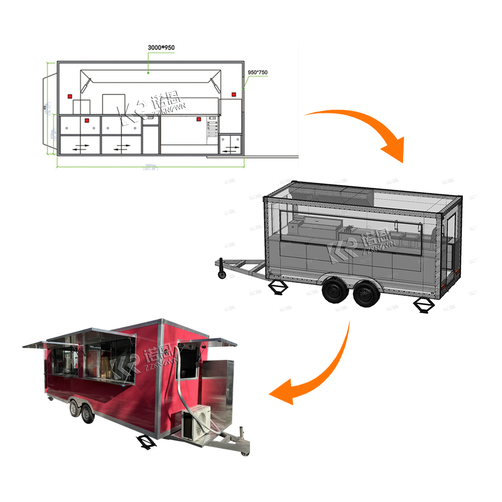 Concession Coffee Ice Cream Tr - Mobile Coffee Van Equipment reseña y precio