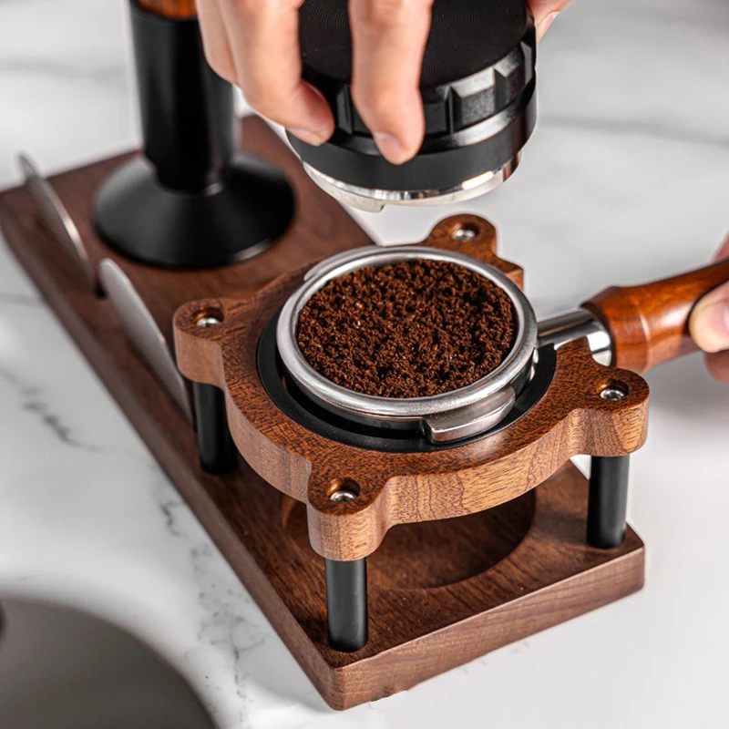 51/53/58mm Coffee Tamper Wood  - Coffee Equipment Rack reseña y precio