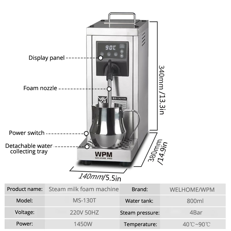 Boiling Water Machine Milk Bub - Coffee Equipment For Coffee Shop reseña y precio