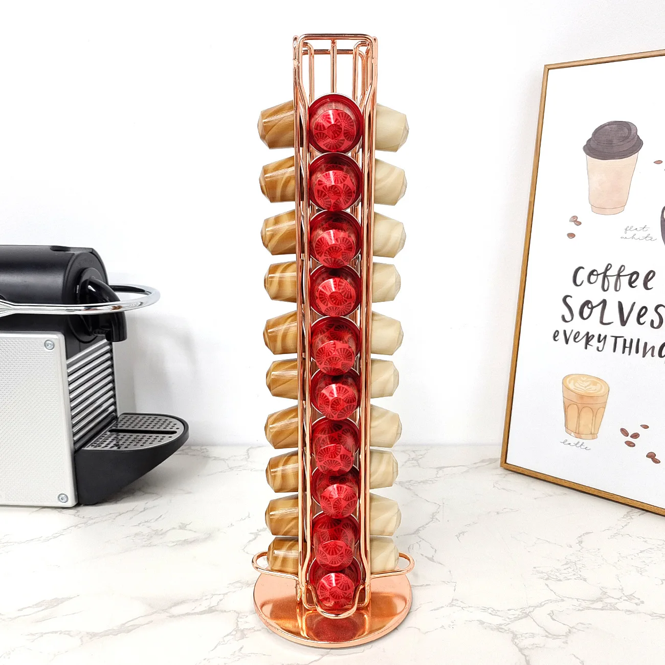 1PC 40 Pod Coffee Capsules Nes - Coffee Equipment Rack reseña y precio