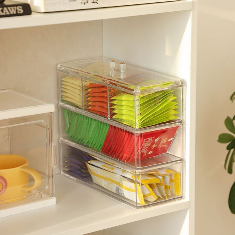 [E] Tea Bag Storage Box Drawer - Coffee Equipment Organizer reseña y precio