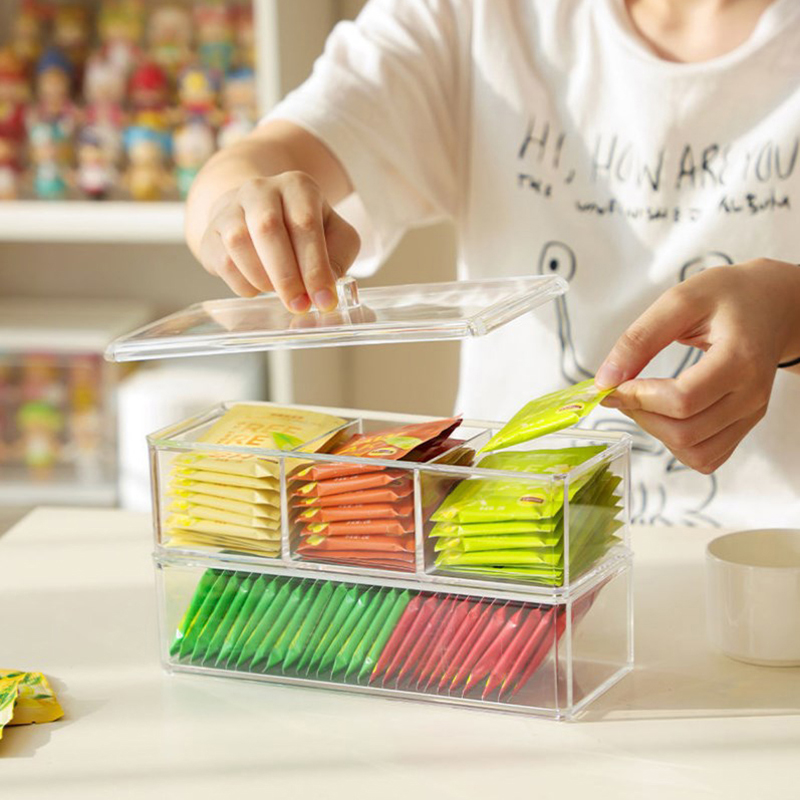 [E] Tea Bag Storage Box Drawer - Coffee Equipment Organizer reseña y precio