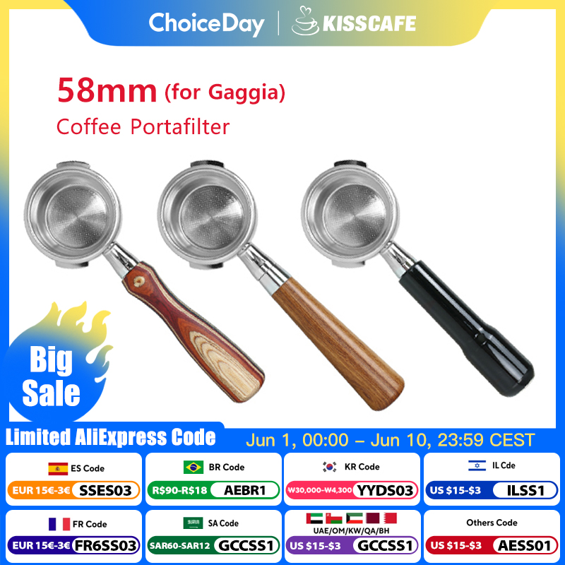 58MM Coffee Bottomless Portafi - Coffee Equipment Wdt reseña y precio